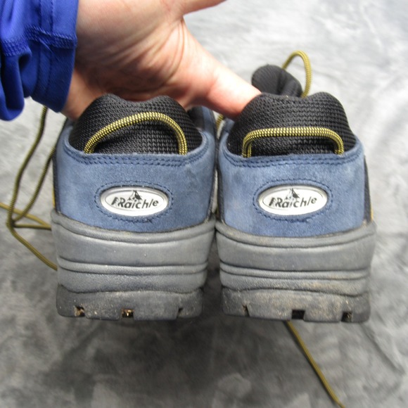 Raichle‎ Shoes Mens 9 Blue Suede Leather Hiking Lace Climbing Mountaineer Swiss main image 14